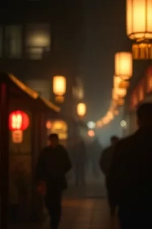 《第九次日落》竖版海报：天台上的两个身影被夕照拉长