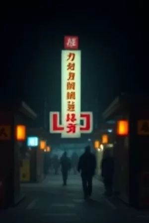 《无声放映厅》竖版剧照：空荡放映厅里亮着的银幕光柱