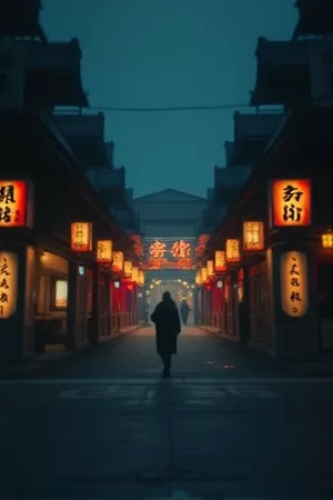 《雪线以北》竖版剧照：雪原尽头一排低矮的护林木屋